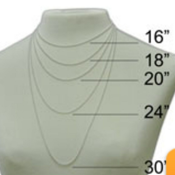 Black glass stone necklace - Picture 2 of 2